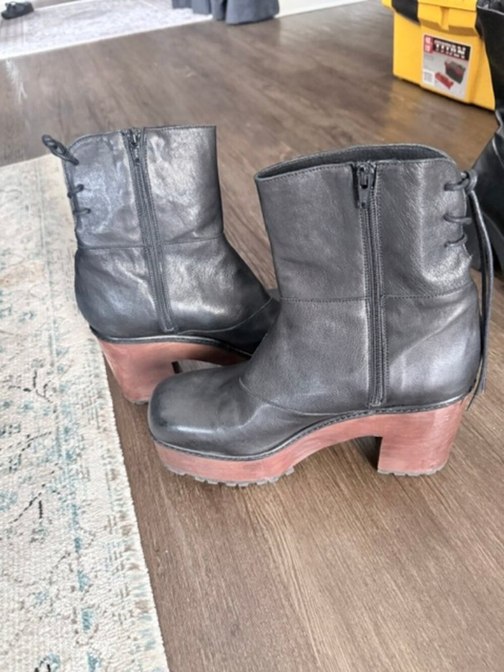 FREE PEOPLE Black Kenna Platform Boots - Picture 4 of 7